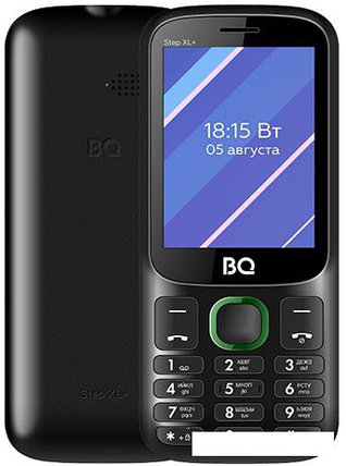 Мобильный телефон BQ-Mobile BQ-2820 Step XL+ (черный/зеленый), фото 2