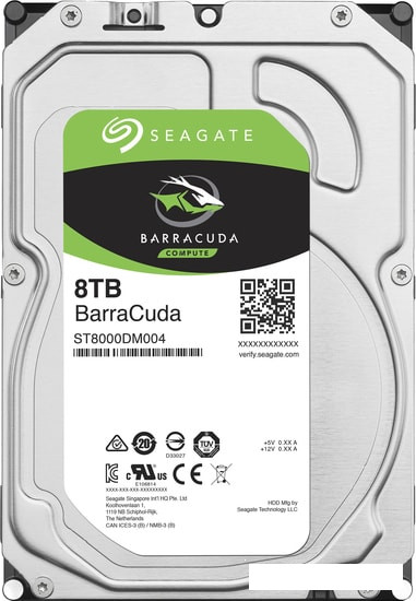 Жесткий диск Seagate BarraCuda 8TB ST8000DM004 - фото 1 - id-p117075890