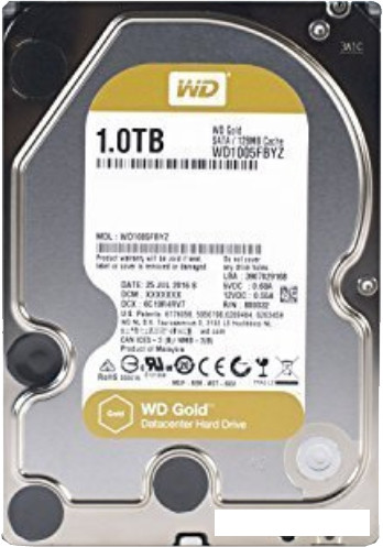 Жесткий диск WD Gold 1TB WD1005FBYZ - фото 1 - id-p117077323