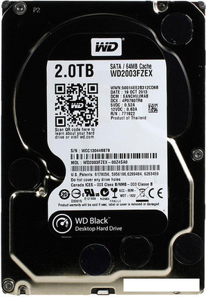 Жесткий диск WD Black 2TB (WD2003FZEX), фото 2