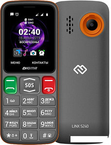 Мобильный телефон Digma Linx S240 (серый)