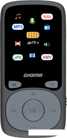 MP3 плеер Digma B4 8GB (черный) - фото 1 - id-p106526657