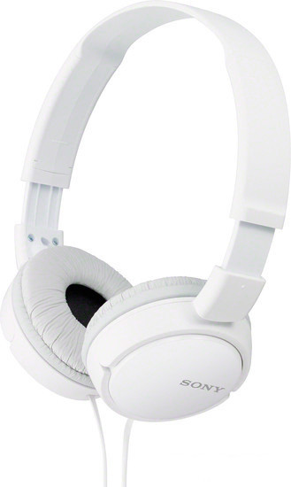 Наушники с микрофоном Sony MDR-ZX110AP (белый) - фото 1 - id-p104217170