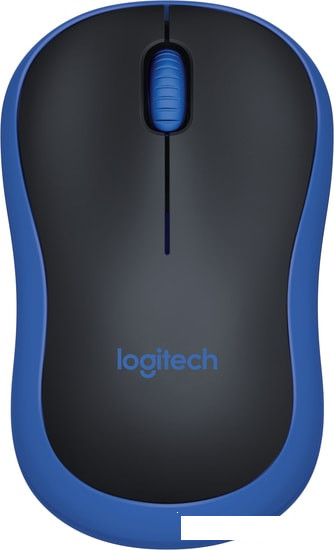 Мышь Logitech M185 (черный/синий) - фото 1 - id-p115512756