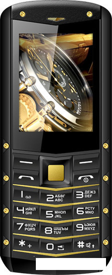 Мобильный телефон TeXet TM-520R (черный-золотистый) - фото 1 - id-p102409876