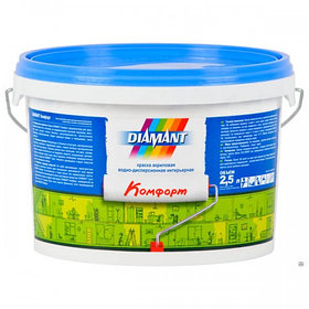 Глубокоматовая акриловая краска Diamant Комфорт 2.5 л.
