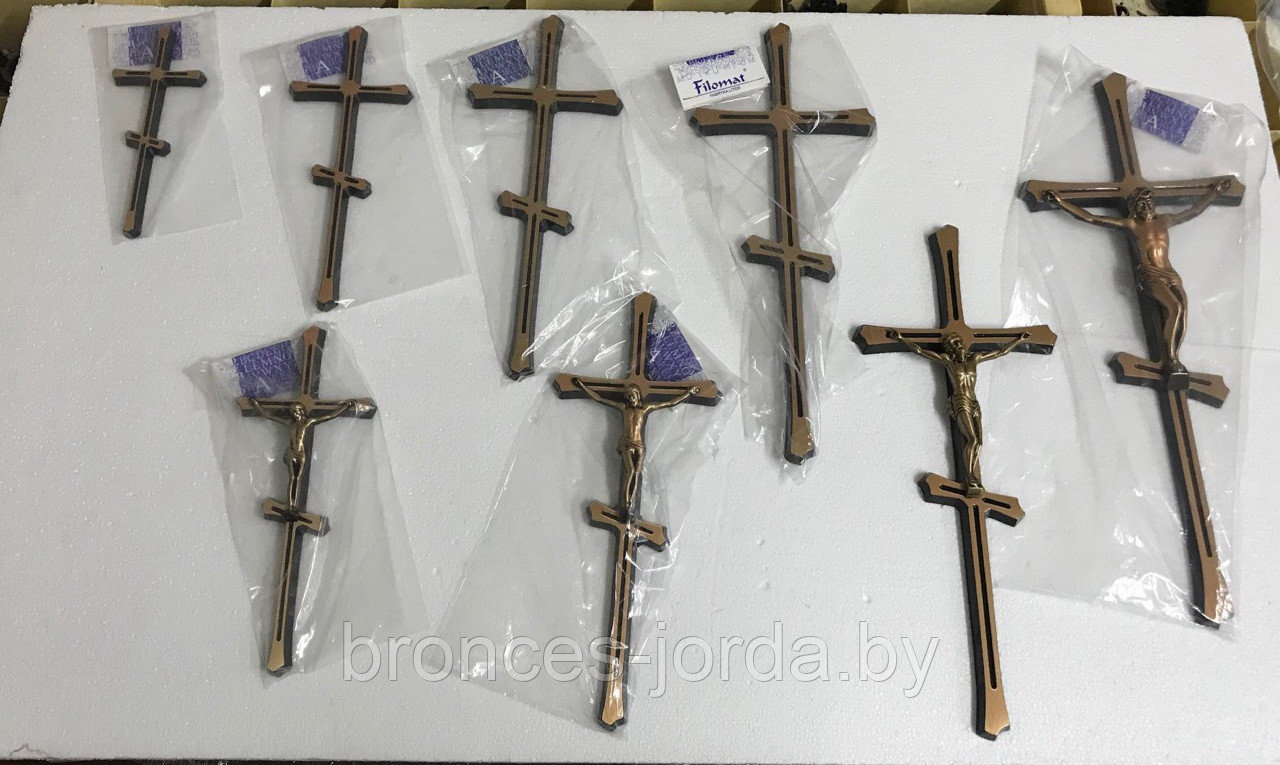 Крест 20 см православный бронзовый Filomat - фото 1 - id-p127692057