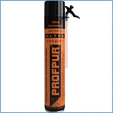 Пена монтажная бытовая PROFPUR ultra, 750 мл, фото 2