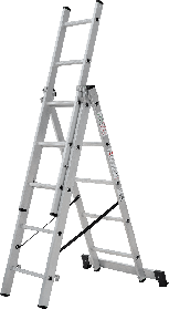 Лестница алюминиевая трехсекционная 5 ст. NV 100