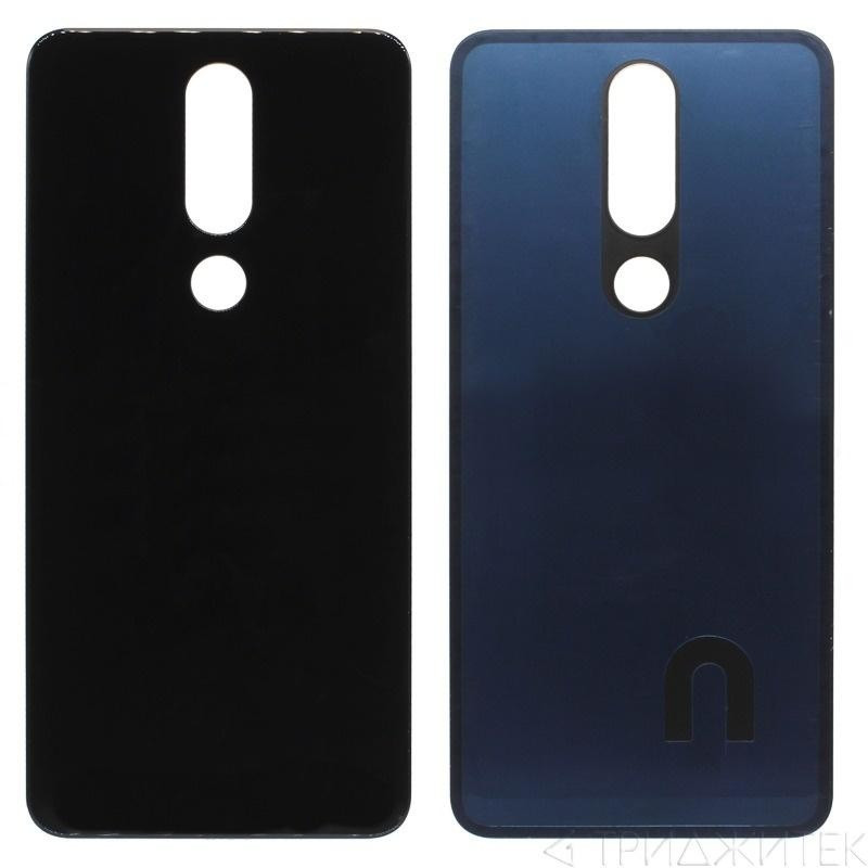 Задняя крышка для Nokia 5.1 Plus, черная