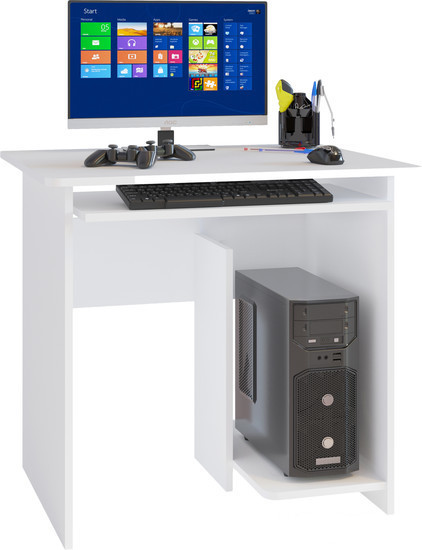 Компьютерный стол Сокол КСТ-21.1 (белый) - фото 1 - id-p122149498