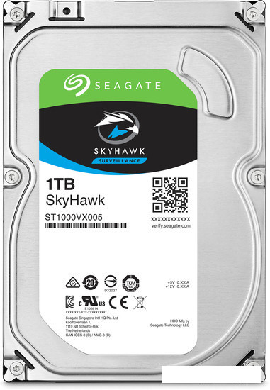 Жесткий диск Seagate Skyhawk 1TB [ST1000VX005] - фото 1 - id-p117073751