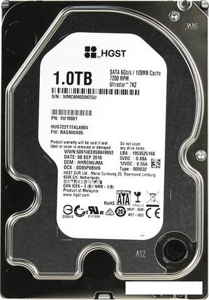 Жесткий диск HGST Ultrastar 7K2 1TB [HUS722T1TALA604], фото 2