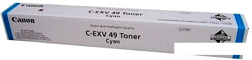 Тонер-картридж Canon C-EXV49 Cyan [8525B002] - фото 1 - id-p115508850