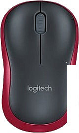 Мышь Logitech M185 (черный/красный), фото 2