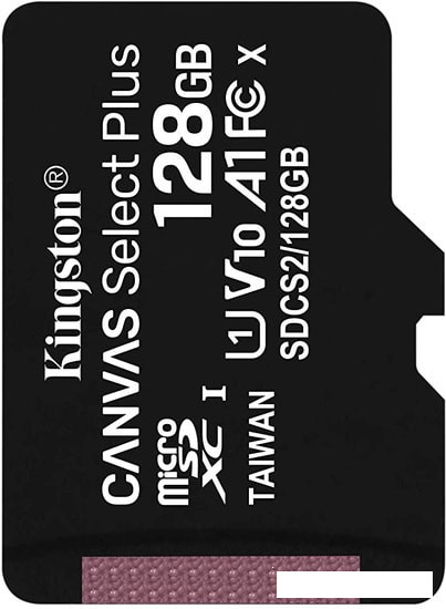Карта памяти Kingston Canvas Select Plus microSDXC 128GB - фото 1 - id-p127728345