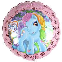 Шар (18''/46 см) Круг, My Little Pony, Лошадка Селестия, Розовый