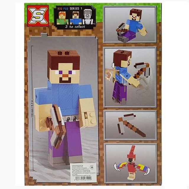 Конструктор SX1021 Minecraft Стив с попугаем (аналог LEGO Minecraft 21148) 151 деталь - фото 2 - id-p127745940