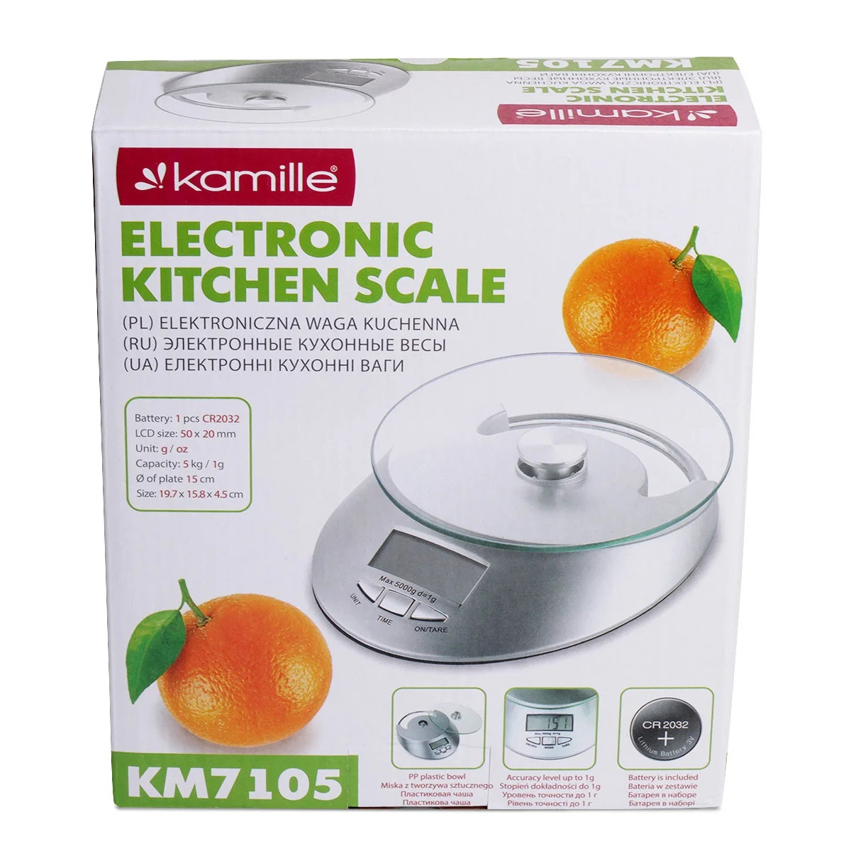 Кухонные электронные весы Kamille 7105 - фото 1 - id-p127747720