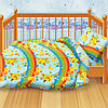 Детское постельное белье в кроватку «Кошки-мышки» Веселый счет 228533 (Детский), фото 2