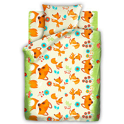Детское постельное белье в кроватку «Кошки-мышки» Лисята 323146 (Детский)