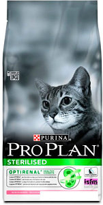 Корм для кошек Pro Plan Sterilised для стерилизованных с лососем и тунцом 3 кг
