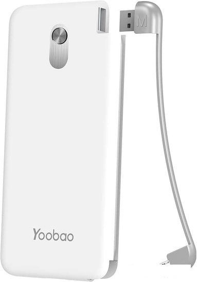 Портативное зарядное устройство Yoobao S10K microUSB (белый) - фото 1 - id-p118711371