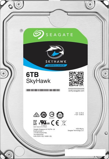 Жесткий диск Seagate Skyhawk 6TB ST6000VX001 - фото 1 - id-p117076585