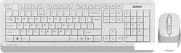 Клавиатура + мышь A4Tech Fstyler FG1010 (белый/серый), фото 2