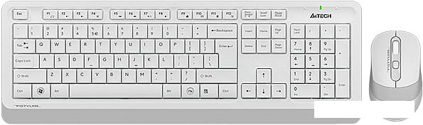 Клавиатура + мышь A4Tech Fstyler FG1010 (белый/серый) - фото 1 - id-p121651783