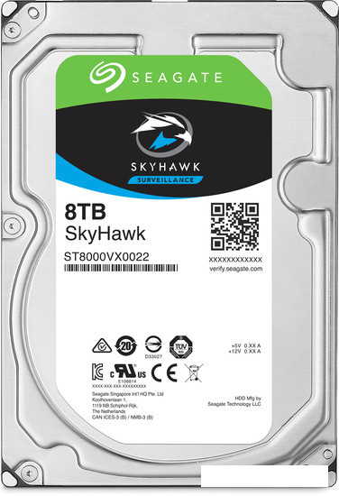 Жесткий диск Seagate Skyhawk 8TB ST8000VX004 - фото 1 - id-p117077287
