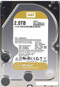 Жесткий диск WD Gold 2TB [WD2005FBYZ]