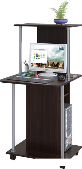 Компьютерный стол Сокол КСТ-12 (венге) - фото 1 - id-p122155028