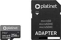 Карта памяти Platinet Pro 3 microSDXC PMMSDX256UIII 256GB + адаптер