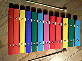 Деревянный ксилофон 12 тонов детская игрушка