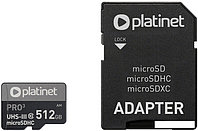 Карта памяти Platinet Pro 3 microSDXC PMMSDX512UIII 512GB + адаптер