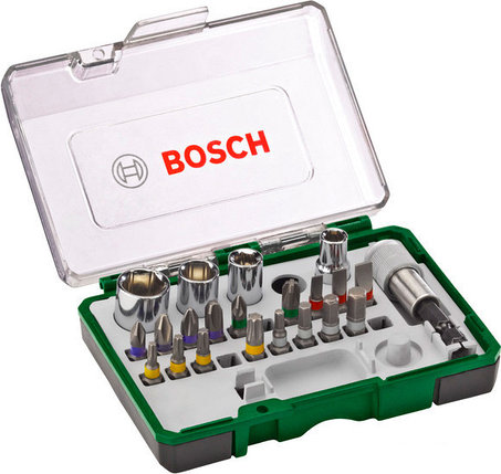 Набор торцевых головок и бит Bosch Promoline 2607017160 27 предметов, фото 2