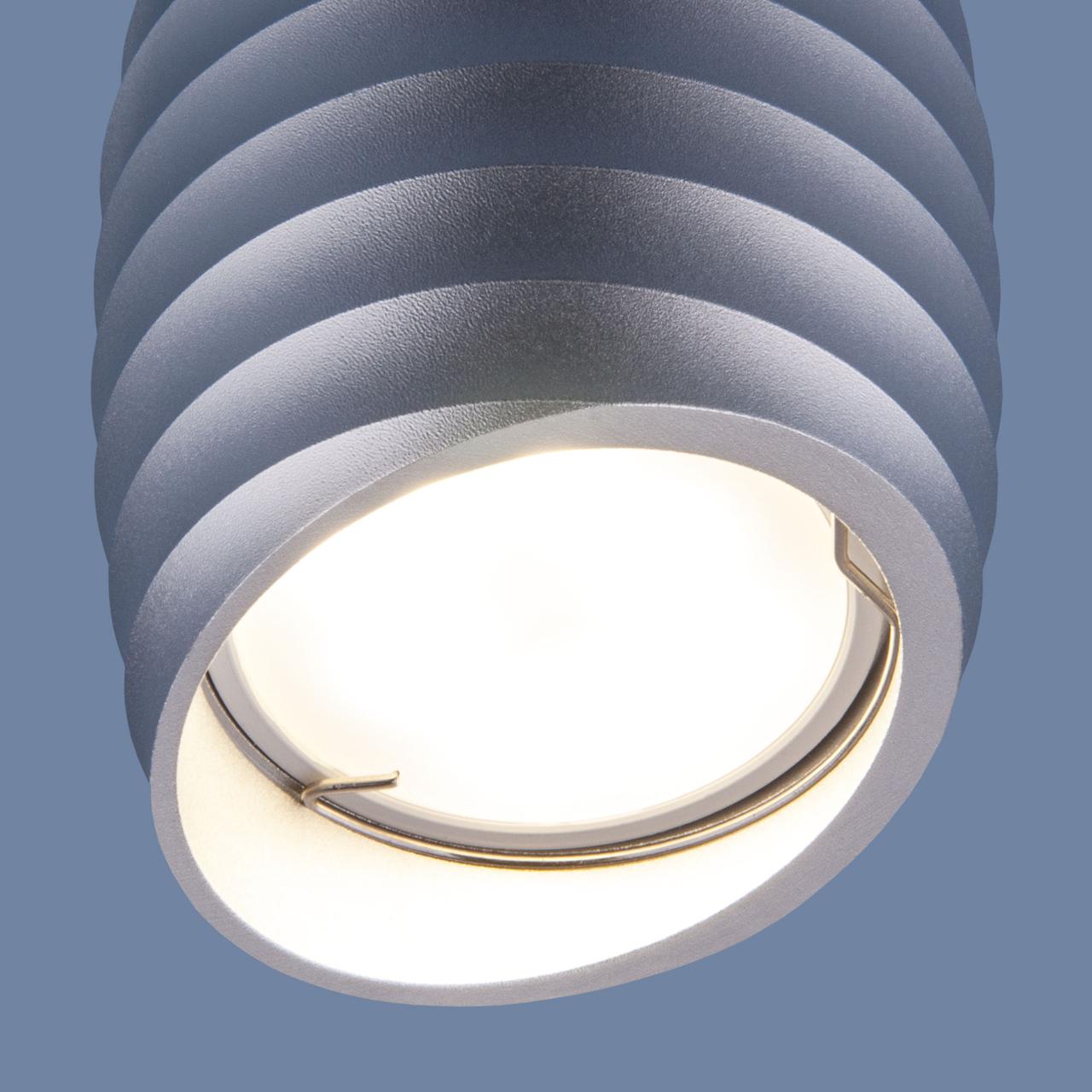 Накладной точечный светильник DLN105 GU10 серебро - фото 2 - id-p127758896