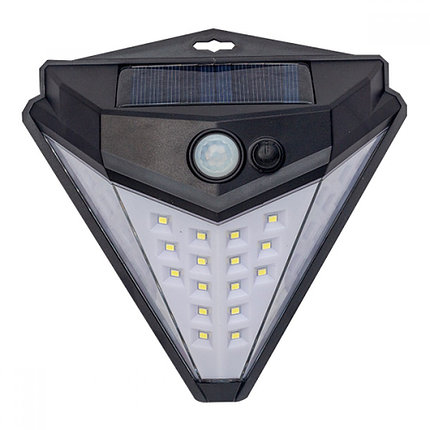 Беспроводной светильник треугольник на 38 LED ЭКОСВЕТ на солнечных батареях - с датчиком движения, фото 2