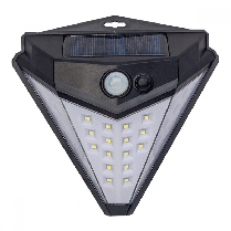 Беспроводной светильник треугольник на 38 LED ЭКОСВЕТ на солнечных батареях - с датчиком движения, фото 2