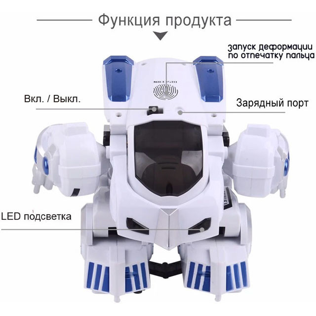 Интерактивный складывающийся Робот Смарти ZYB-B2842 - фото 7 - id-p127759844
