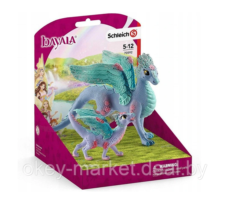 Набор Schleich Bayala Цветочный дракон с детенышем - фото 1 - id-p127760863