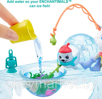 Набор игровой Enchantimals Снежная долина Рыбалка на льду GJX48, фото 3