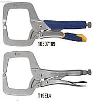 C-образные щипцы IRWIN с фиксатором и обычными губками (11R, 11"/275 мм Original)