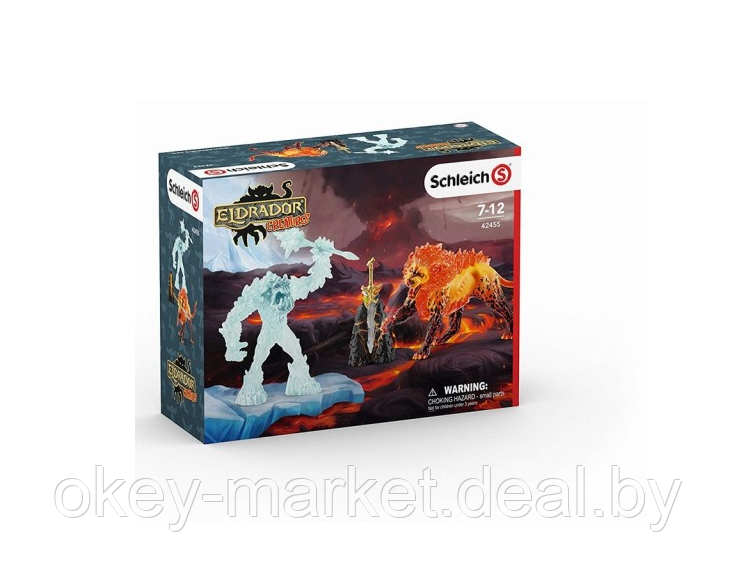 Набор Schleich Eldrador Ледяной монстр против огненного льва 42455 - фото 1 - id-p127793043