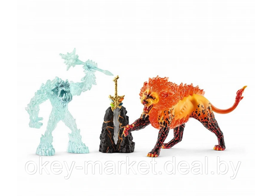 Набор Schleich Eldrador Ледяной монстр против огненного льва 42455 - фото 3 - id-p127793043