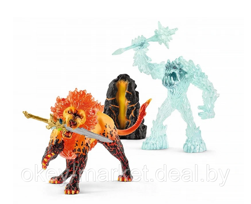 Набор Schleich Eldrador Ледяной монстр против огненного льва 42455 - фото 4 - id-p127793043