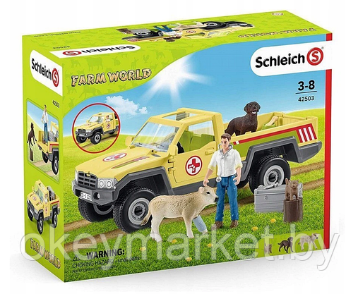 Набор Schleich Мобильная ветеринарная станция 42503, фото 2