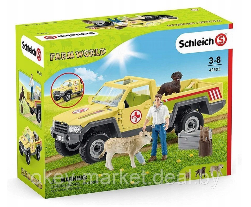 Набор Schleich Мобильная ветеринарная станция 42503 - фото 2 - id-p127793042