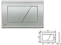 Кнопка управления для систем инсталляций (хром-матовая), Alcaplast